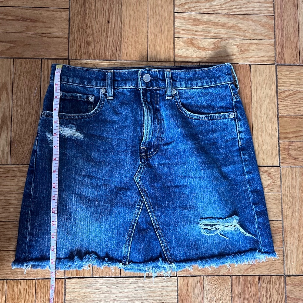 Everlane Denim Skirt, True Blue, Size 28